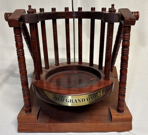 Vintage Old Grand Dad Kentucky Bourbon Whisky un gallone bottiglia culla supporto