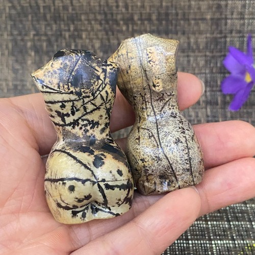 Raro dipinto tradizionale cinese naturale intaglio a mano modello femminile - Foto 8 di 10
