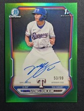 2026 BOWMAN CHROME PROSPECT AUTO CPA-SK SEONG-JUN KIM GREEN REFRACTOR 53/99