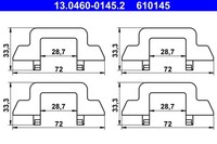ZubehöRsatz Scheibenbremsbelag Ate 13.0460-0145.2 FüR CitroËN C3 C2 1 Pluriel