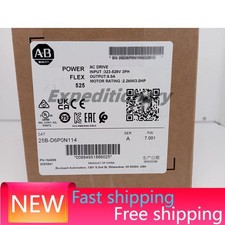 New Factory Sealed Allen-Bradley 25B-D6P0N114 PowerFlex 525 AC Drive US Free Tax