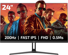 Game Power Bull T10 24 Inch 200Hz Gaming Monitor, 1920X1080P FHD, HDR, Adaptive