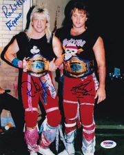 Ricky Morton & Robert Gibson Signed 8x10 Photo PSA/DNA COA WCW NWA Picture Auto