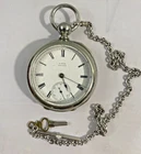 ANTIQUE 1883 A.W. Co. Waltham Wm. Ellery Pocket Watch- Fahys Oresilver Case READ