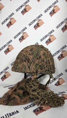 Austrian Pea-Dot & Splinter Reversible Helmet Cover & Net