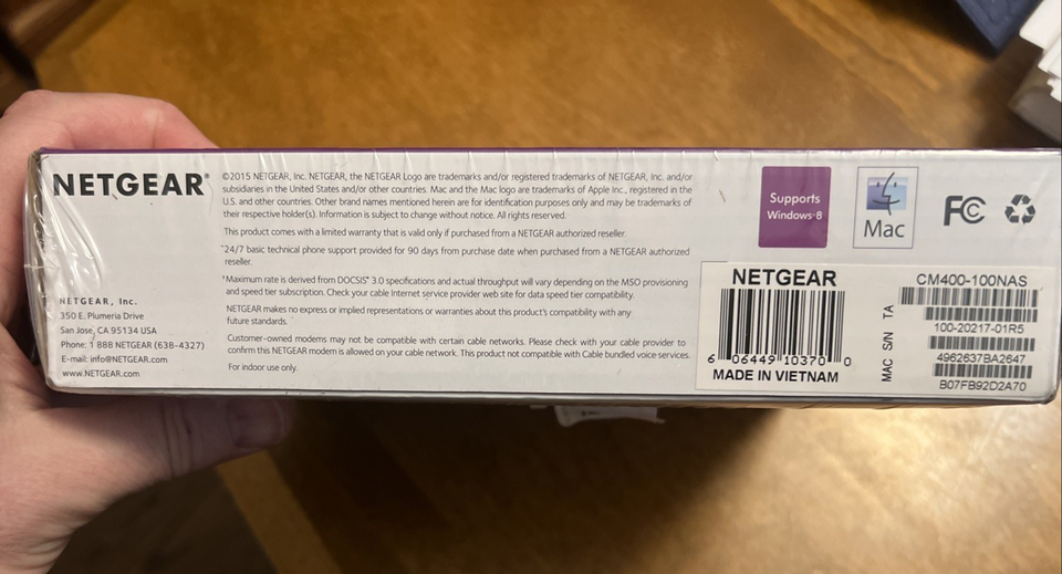Netgear DOCSIS 30 (CM400-100NAS) 340 Mbps High Speed Cable Modem NEW | eBay