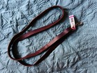NWT 6FT Genuine Leather Dog Leash / Lead with Brass Hardware, Chestnut Brown — photo 1