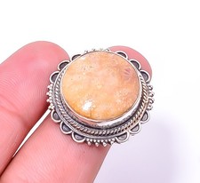 Fossil Coral Fine Art Oxidised 925 Sterling Silver Ring S.8 R54, Christmas Gift