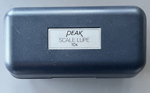 Peak Scale Lupe Lupe 10X (two reticles No. 5 and No. 3 )
