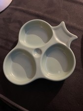 Hall Pottery Cloverleaf Made In USA Sea Foam Green