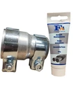 Reduction Exhaust Adapter Pipe Connector Ø70 to 76mm + Paste 60g Universal