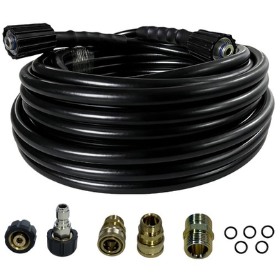 #ad Pressue Washer Hose 50ft x 1 4quot; Upgrade Super Flexible Kink Resistant Heavy ... $61.99