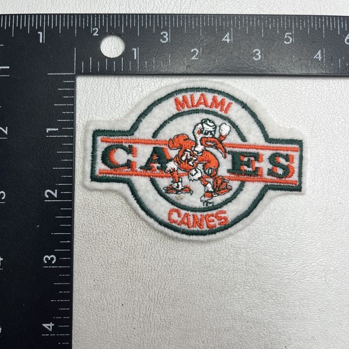 MIAMI HURRICANES PATCH ~ MIAMI CANES ~ Hat/Jacket Patch 5DB1