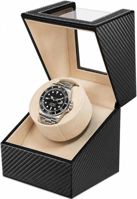 Automatic Single Watch Winder for Rolex and Other Luxury Watches - Premium Black