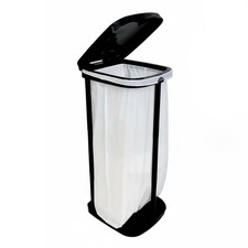 Collapsible Camping Trash Can Large Capacity Adjustable Height Garbage Stand