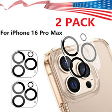 2x For iPhone 16 Pro Max Tempered Glass Camera Lens Cover Protector Camera Cover