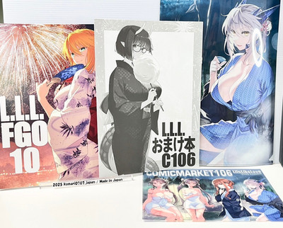 c106 akira ishida fate pendragon LLL fgo art book 10 & omake art book sheet set