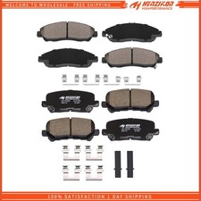 Front and Rear Ceramic Brake Pads w/ Hardware for Honda Pilot Acura MDX ZDX