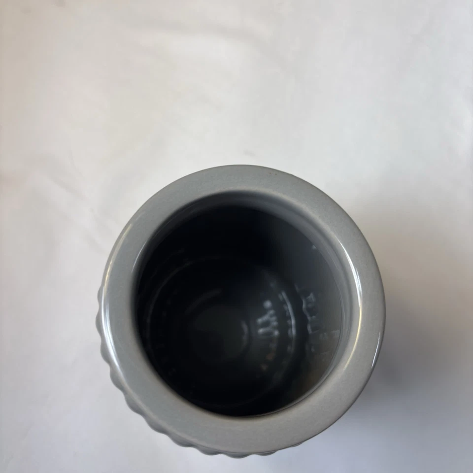 "Contenedor de gres umbral 7"" cocina baño bote tapa madera gris 7x4" Foto 4 de 4