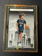 Anthony Black 2023-24 Panini Noir RC City Edition Metal Frame Gold 4/7 SSP