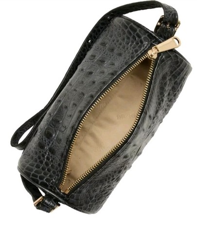 BRAHMIN Alden Road Billie Barrel Shoulder Bag Black NEW w/Dust Bag  - Picture 3 of 10