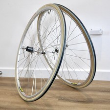 Set ruote bici da strada 700c Shimano Dura Ace, mozzo UG, cerchi SUP Mavic Open Pro, anni '80