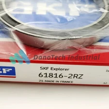 1PC NEW SKF 61816-2RZ single row deep groove ball bearing #DA