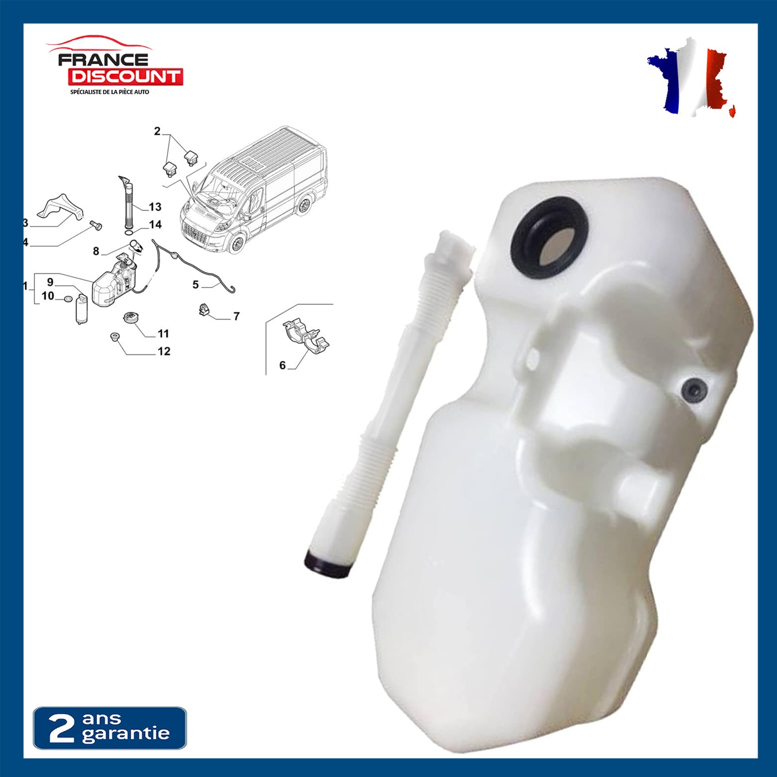 Réservoir de lave glace fissuré ? Remplacez votre bocal Jumper II 6431G2
