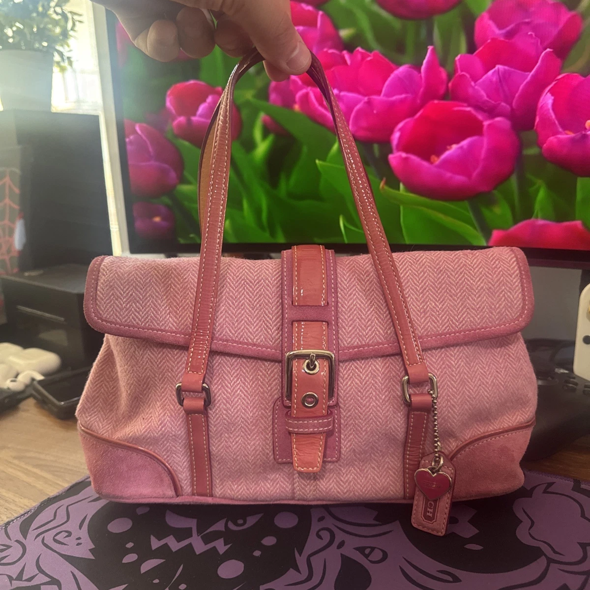 Preços baixos em Bolsa Coach rosa Soho | eBay