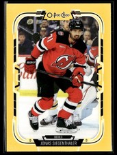 2025-26 O Pee Chee Yellow Border Jonas Siegenthaler New Jersey Devils #398