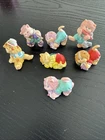 Lot of 7 Vintage 1984 Cabbage Patch Kids Koosa PVC Mini Figures Cats Dog