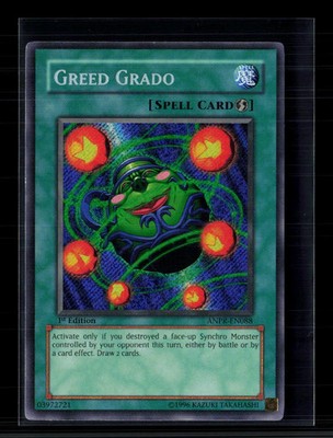 Yu-Gi-Oh! Greed Grado Ancient Prophecy Secret Rare   ANPR-EN088 1st Edition