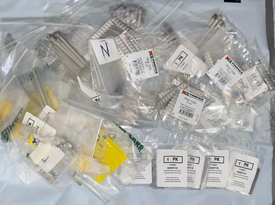 Massive Lot PARTEX Stainless Steel Marking System Characters & Cable TIES
