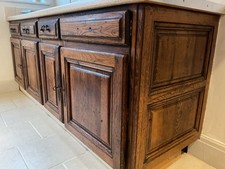 SOLID DUTCH OAK VINTAGE RUBENS DWK 1987 KITCHEN CABINET DOORS AND WALL UNIT
