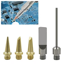 Soldering Iron Tip Soldering Tips Kit Torch Pen Replaceable Tool Silver