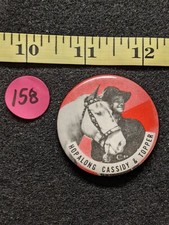 1950'S Hopalong Cassidy  Topper Pinback Button