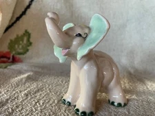 Kay Finch California Pottery Pink Elephant RARE Hand Painted USA  3/1308