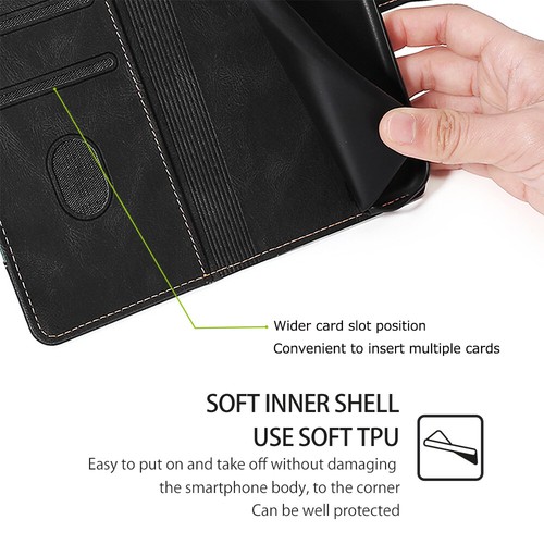 Leather Wallet Card Cases For Huawei P10 P20 P30 Lite Pro P20 Lite 2019 P40 P50 - Picture 7 of 13