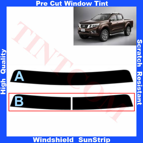 Sonnenblendstreifen Nissan Navara 4 Türen 2014-... 5%-50% - Picture 1 of 1