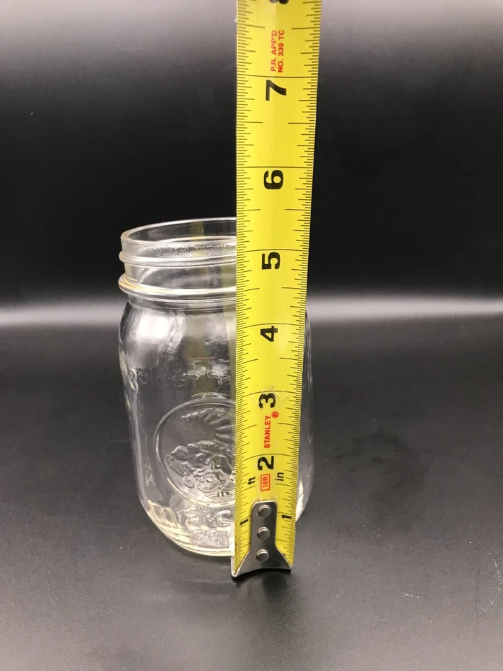 Tarro de albañil de vidrio Golden Harvest 350 ml/12 oz sin tapa tarro de albañil de diseño de frutas de 5" Foto 4 de 4