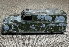 VINTAGE TOOTSIE TOY GREEN ARMY MILITARY FIELD AMBULANCE MADE IN USA CHEVROLET