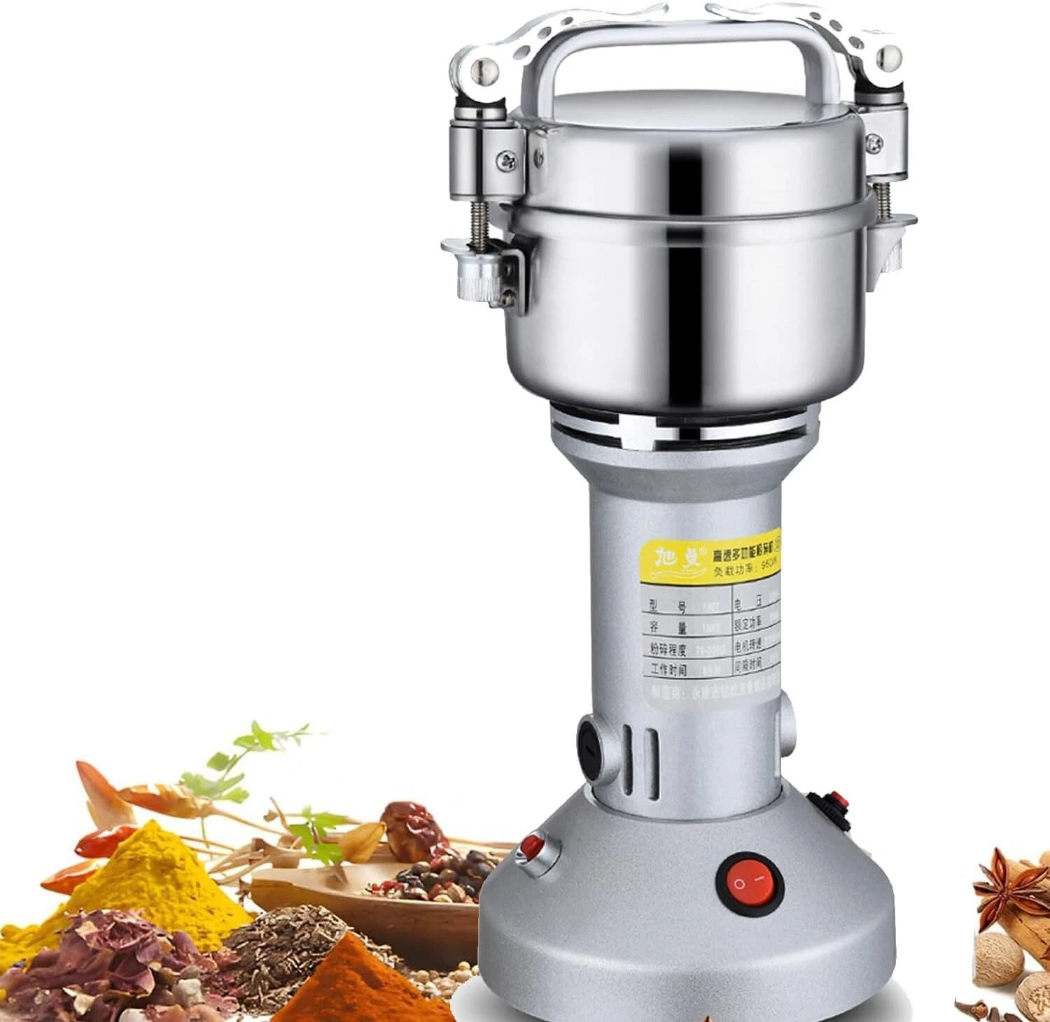 Mill 150g Electric Stainless Steel Grain Grinder 850W High speed Spice Herb Grin