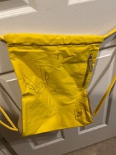 Nike Cotton Drawstring Yellow Backpack with Olympic Insignia, Brand New