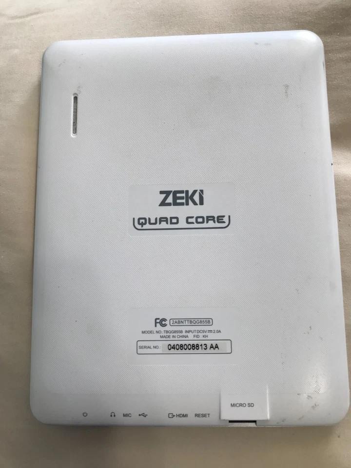 Procesador ZEKI 8" pantalla multitáctil cuatro núcleos (TBQG855B) ***PRECIO ESPECIAL*** Foto 2 de 2