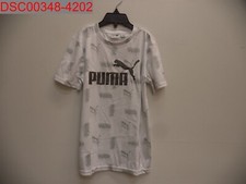 Puma Boys White Performance All Over Print T-Shirt and Shorts Set 7 888435450450