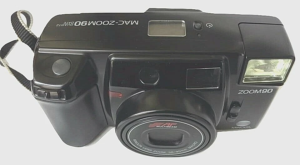 Minolta Zoom 90 Camera and lens zoom 38 - 90mm Macro w/ pouch black from Japan - Image 2 of 4
