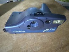 POLAROID JOYCAM Instant Film Camera W/ Flash Pull Blue/Purple Color Not Tested