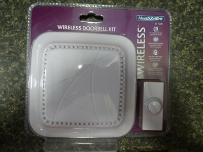 Heath Zenith SL-7309-03 White Plastic Wireless Door Chime Kit