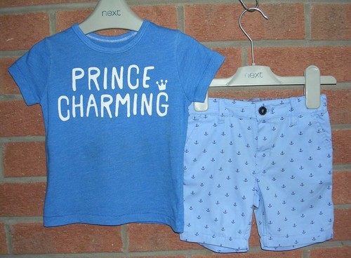 NEXT GAP TU etc Boys Summer Bundle Shorts T-Shirts Tops Rompers Age 6-9m - Picture 3 of 11