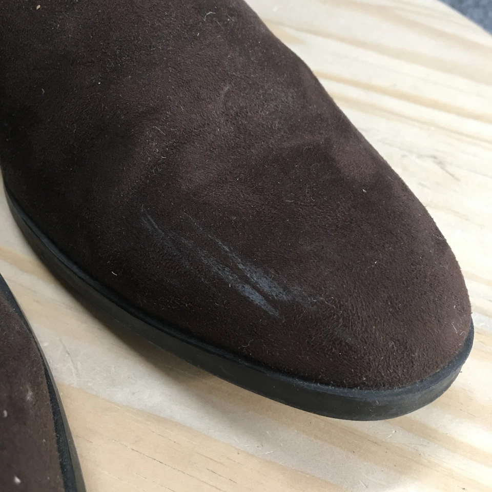 H&M Chelsea Botas Para Hombres 44 Marrón Gamuza Tirar en el Tobillo Botín Informal Puntera Almendra Foto 4 de 4